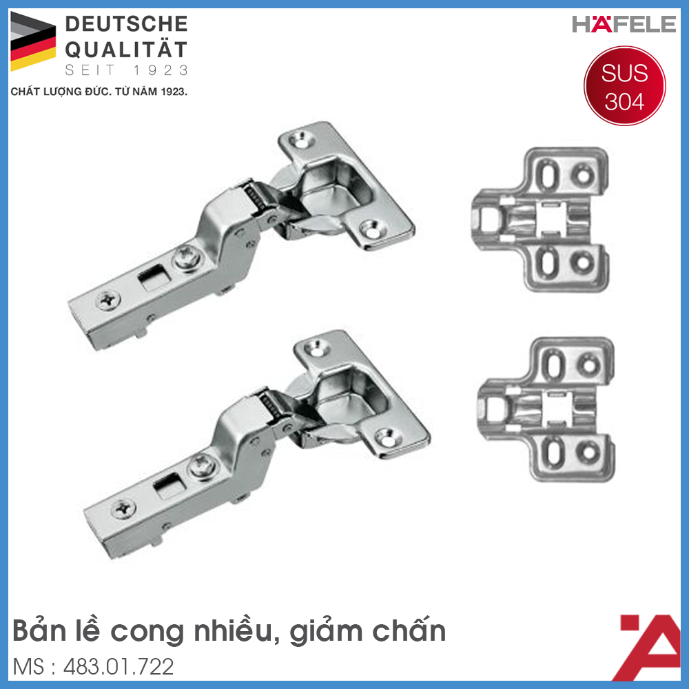 Bản Lề Tủ Lọt Lòng Metalla SM 110° Hafele 483.01.722