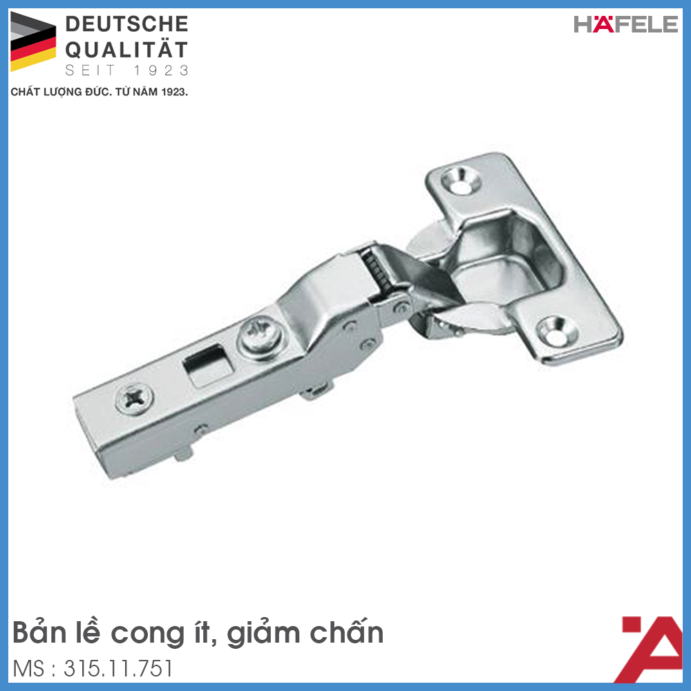Bản Lề Tủ Trùm Nửa Metalla SM 110° Hafele 315.11.751