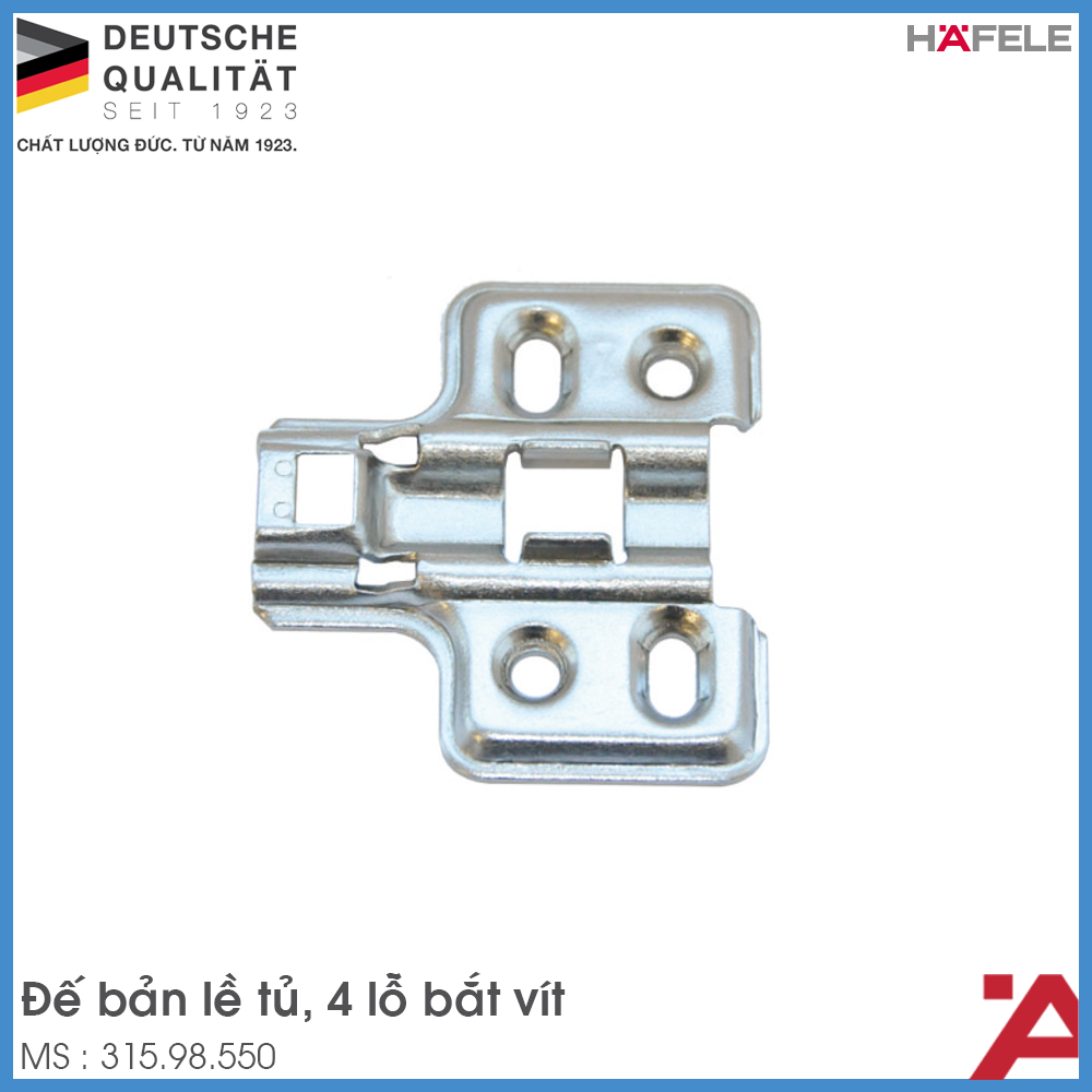 Đế Bản Lề Tủ Giảm Chấn Hafele 315.98.550