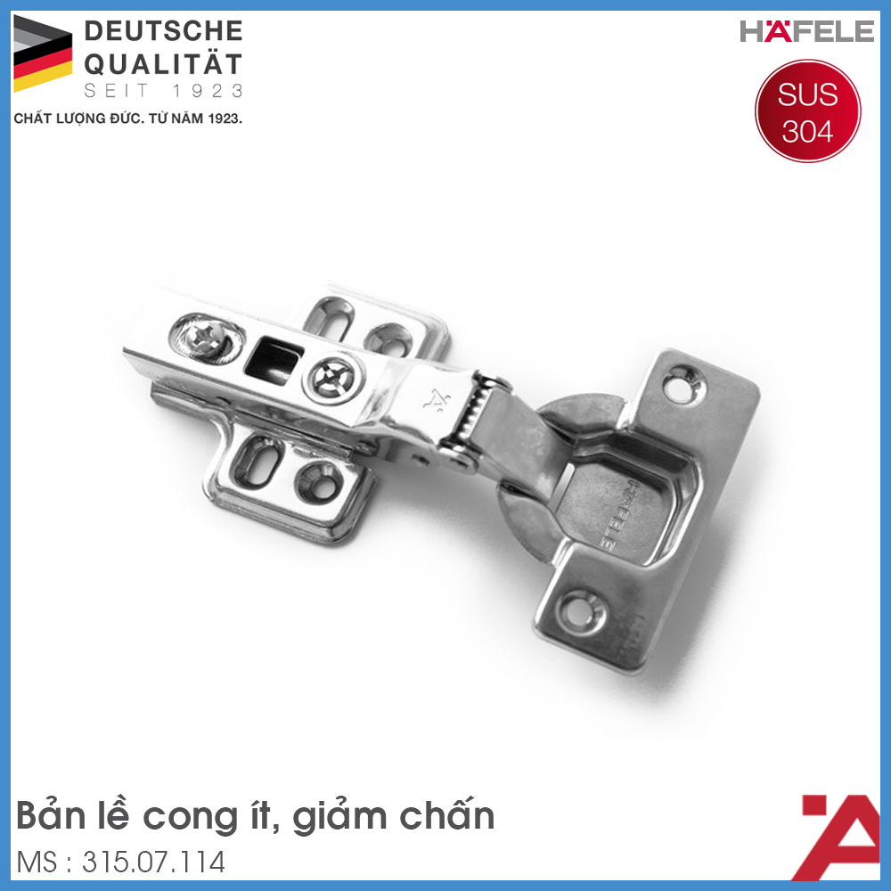 Bản Lề Trùm Nửa Metalla SM DIY 110º Hafele 315.07.114