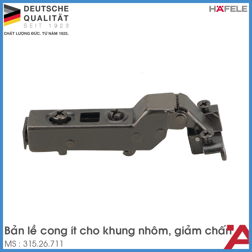 Bản Lề Trùm Nửa Metalla SM 110º Cho Khung Nhôm Hafele 315.26.711