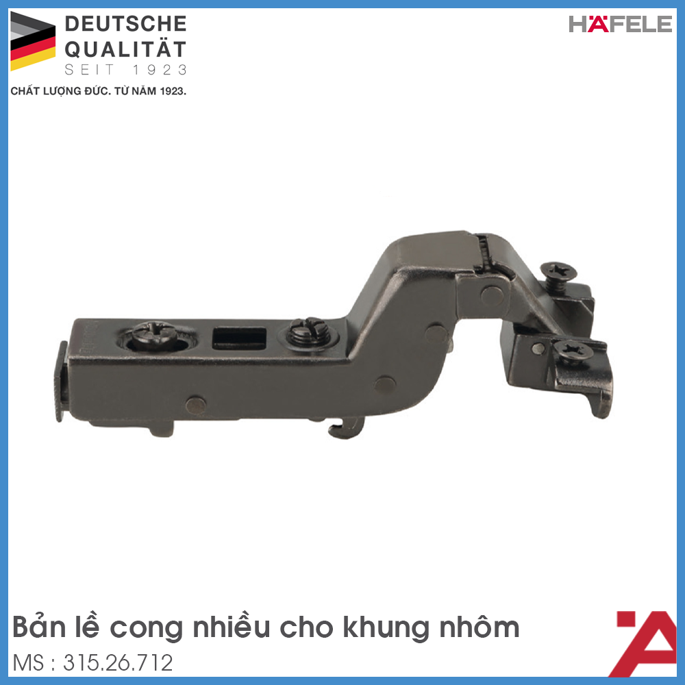 Bản Lề Lọt Lòng Metalla SM 110º Cho Khung Nhôm Hafele 315.26.712