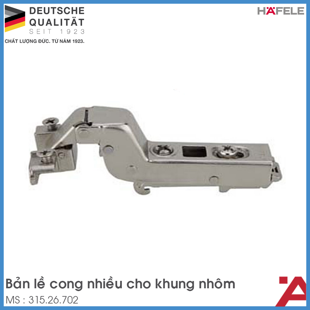Bản Lề Lọt Lòng Metalla SM 110º Cho Khung Nhôm Hafele 315.26.702