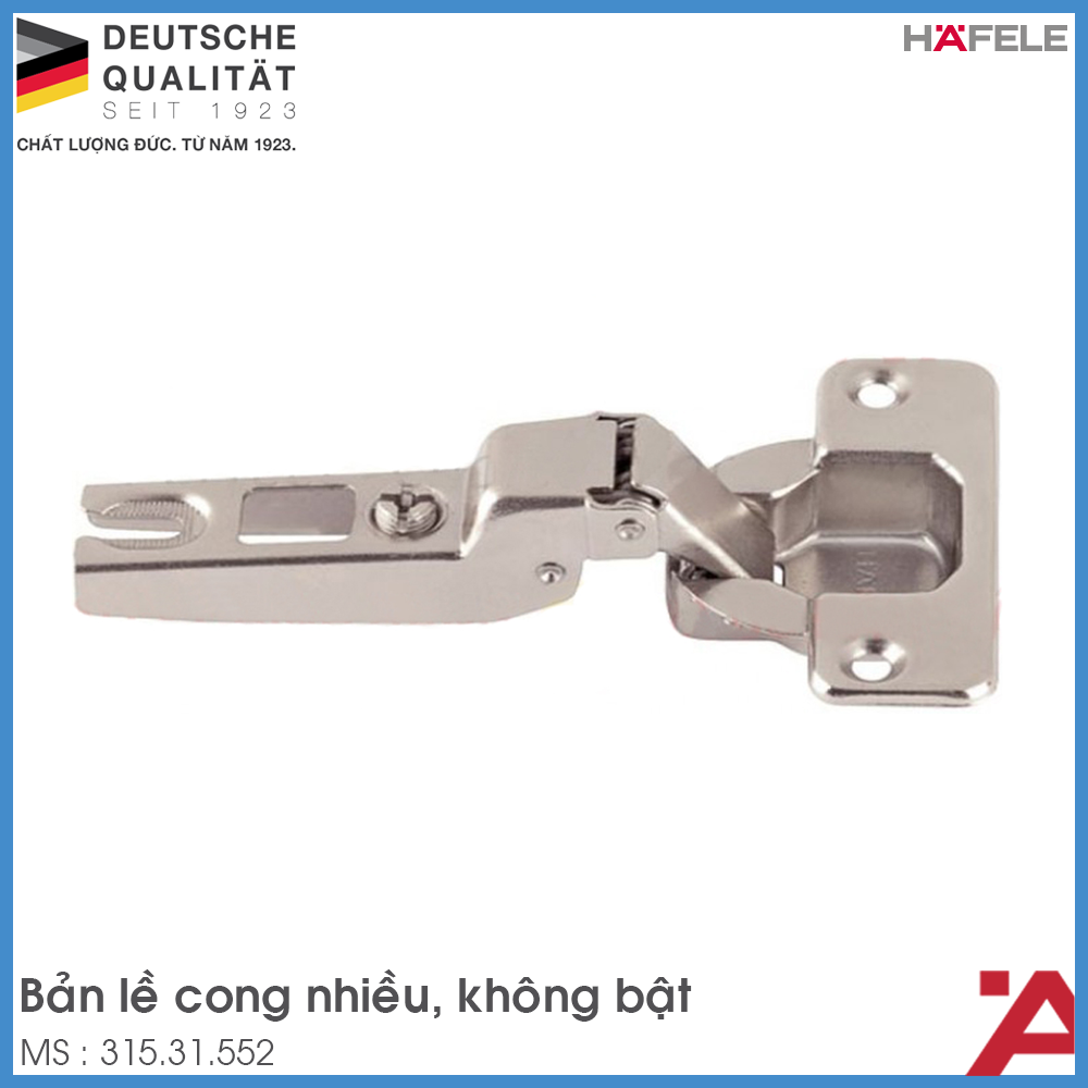 Bản Lề Lọt Lòng Metalla A 110° Không Bật Hafele 315.31.552