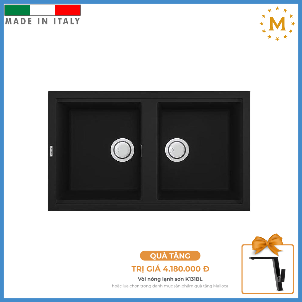 Chậu Rửa Malloca NERO K-45040