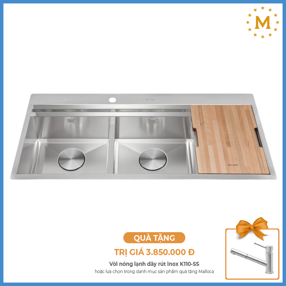 Chậu Rửa Chén Inox Malloca Slide MS 1162R