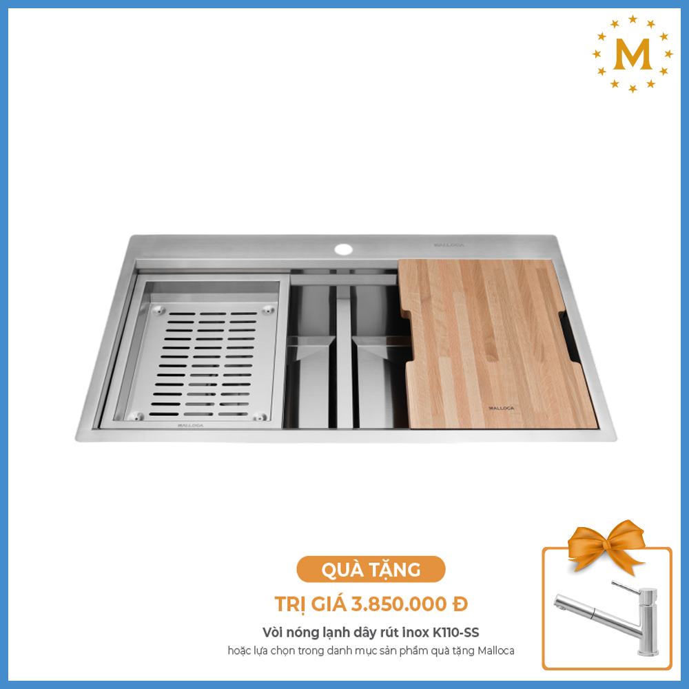 Chậu Rửa Chén Inox Malloca Slide MS 862