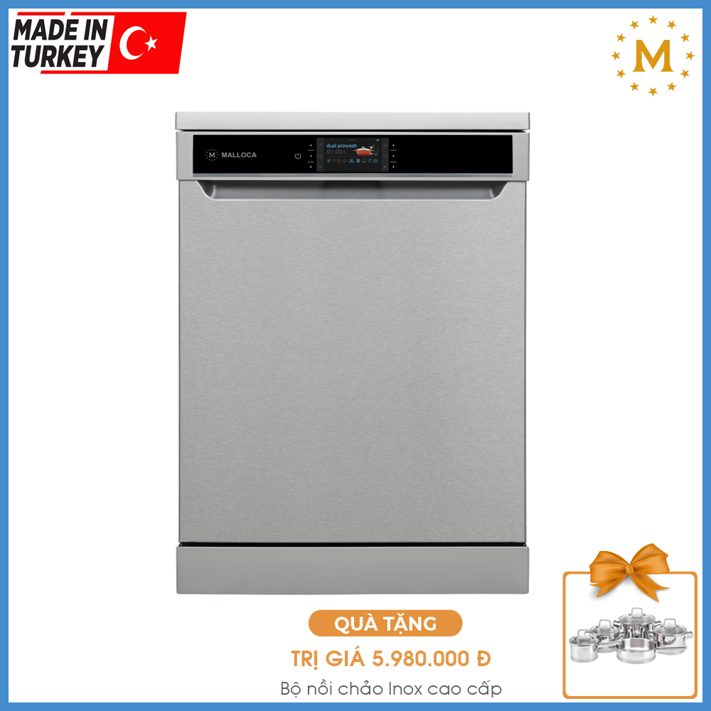 Máy Rửa Chén Độc Lập Malloca MDW14-S10TFT