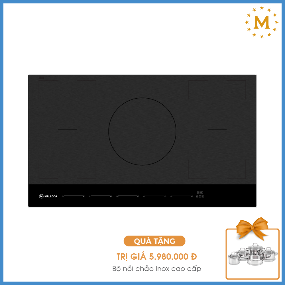 Bếp Từ Âm 5 Vùng Nấu Malloca Skylux MH-885