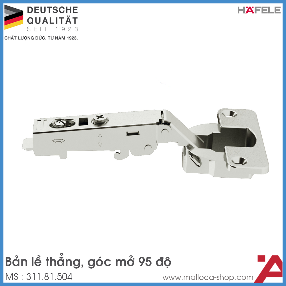 Bản Lề Trùm Ngoài Metalla A 95º Cho Cửa Dày Hafele 311.81.504