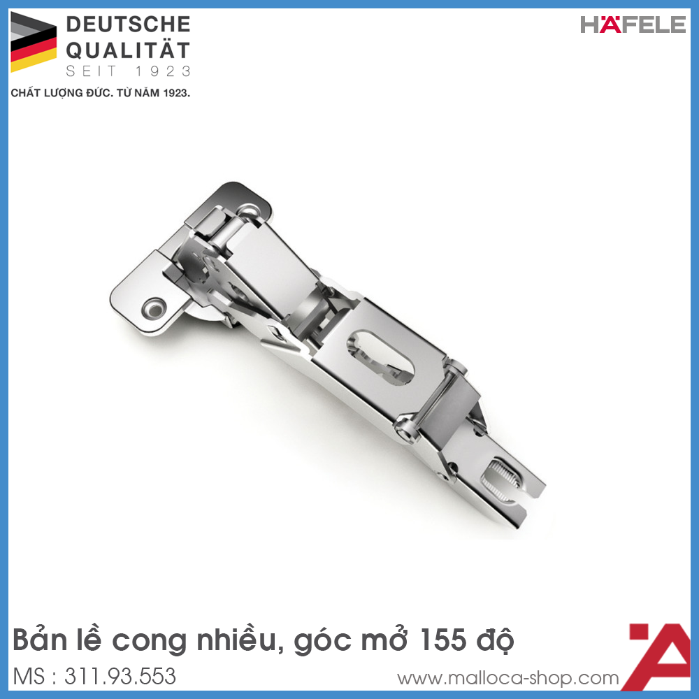 Bản Lề Lọt Lòng Metalla A 155º Hafele 311.93.553