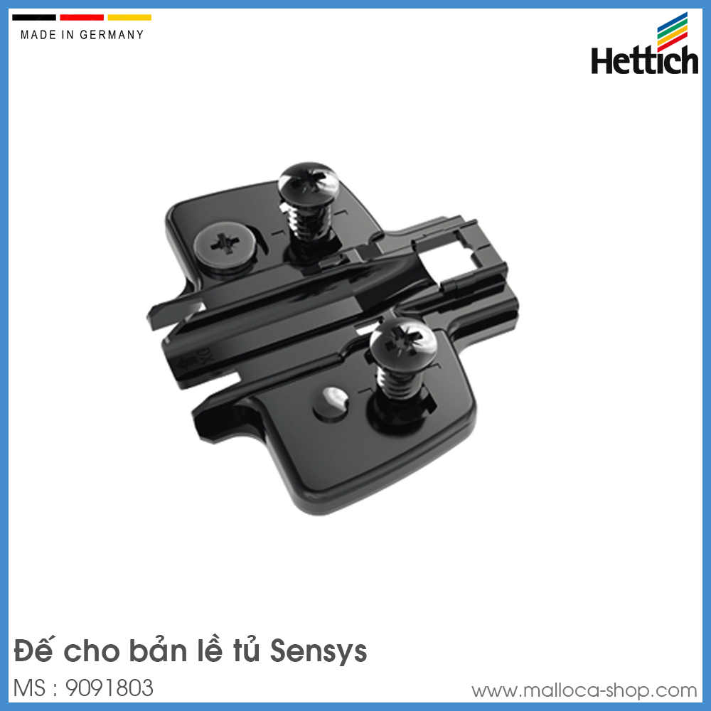 Đế Bản Lề Tủ Sensys Hettich 9091803