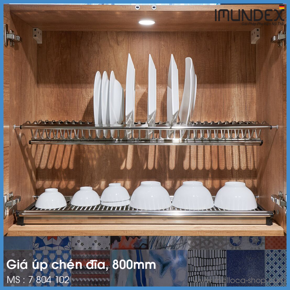 Giá Úp Chén Đĩa 800mm Imundex 7 804 102