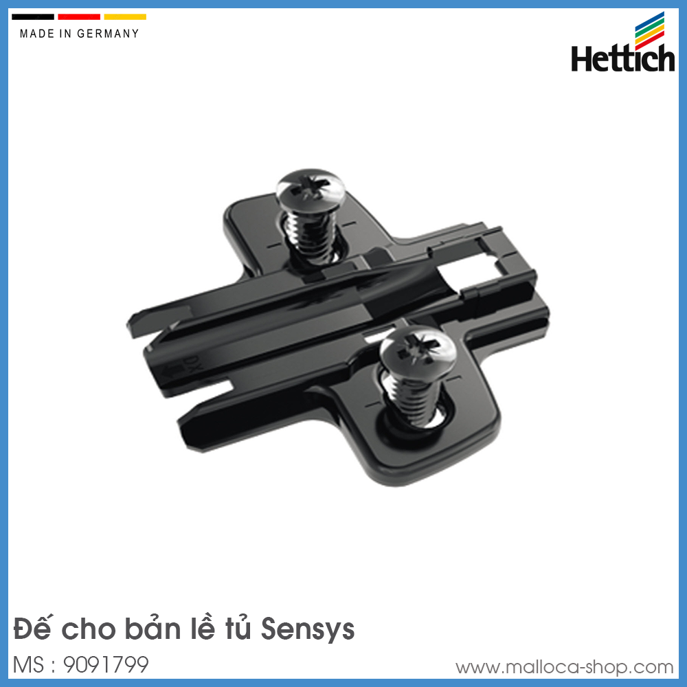Đế Bản Lề Tủ Sensys Hettich 9091799