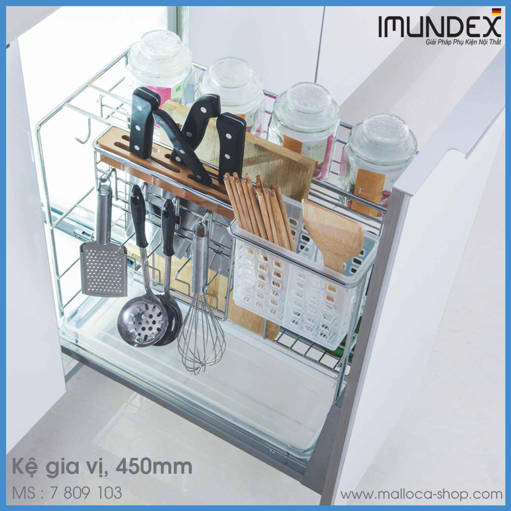 Kệ Đựng Gia Vị Dao Thớt 450mm Imundex 7 809 103