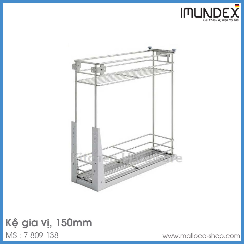 Kệ Gia Vị Với Ray Âm 150mm Imundex 7 809 138