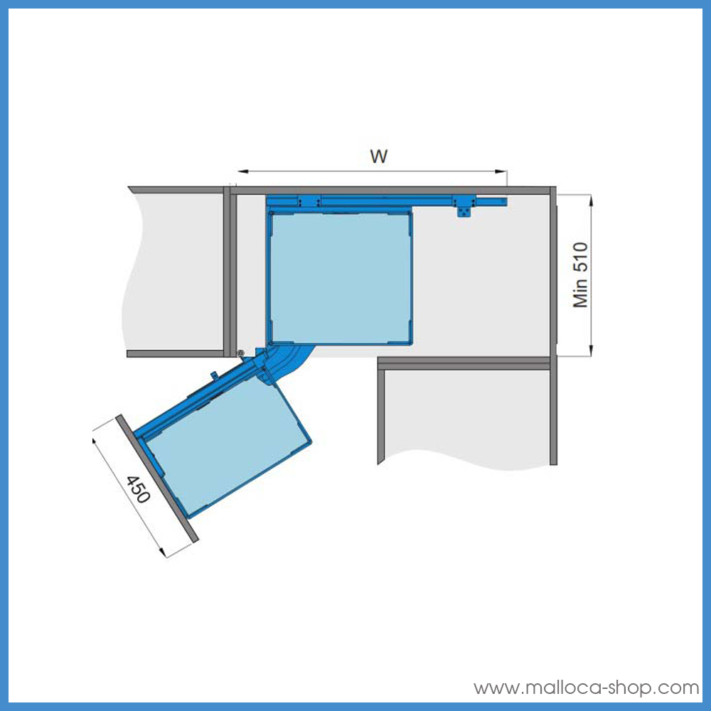 Kệ Góc Xoay Mở Trái Imundex 7 803 703