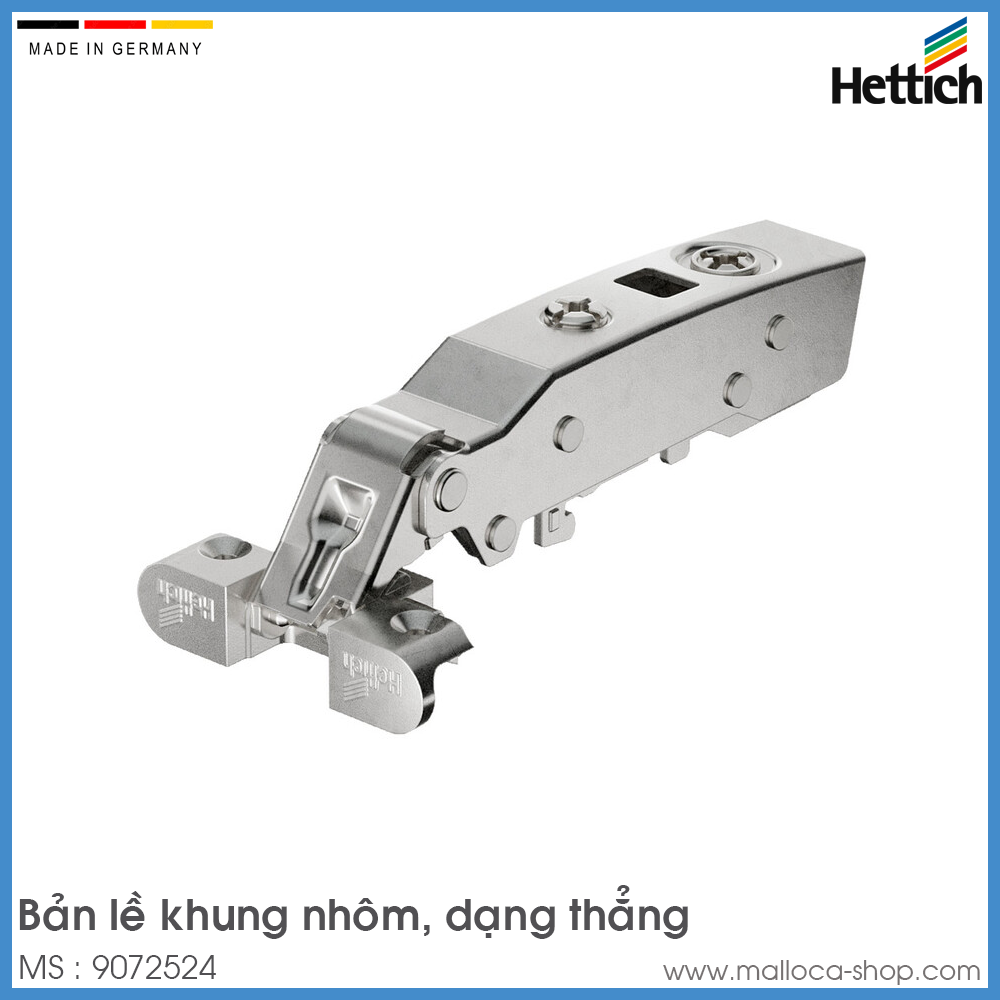 Bản Lề Tủ Khung Nhôm Trùm Ngoài Sensys 8638i Hettich 9072524