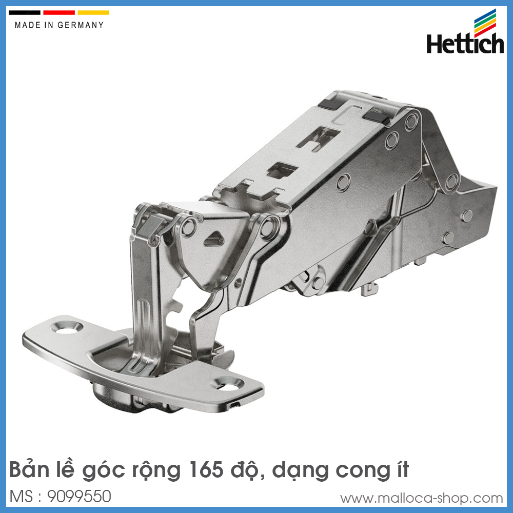 Bản Lề Tủ 165º Trùm Nửa Sensys 8657i Hettich 9099550
