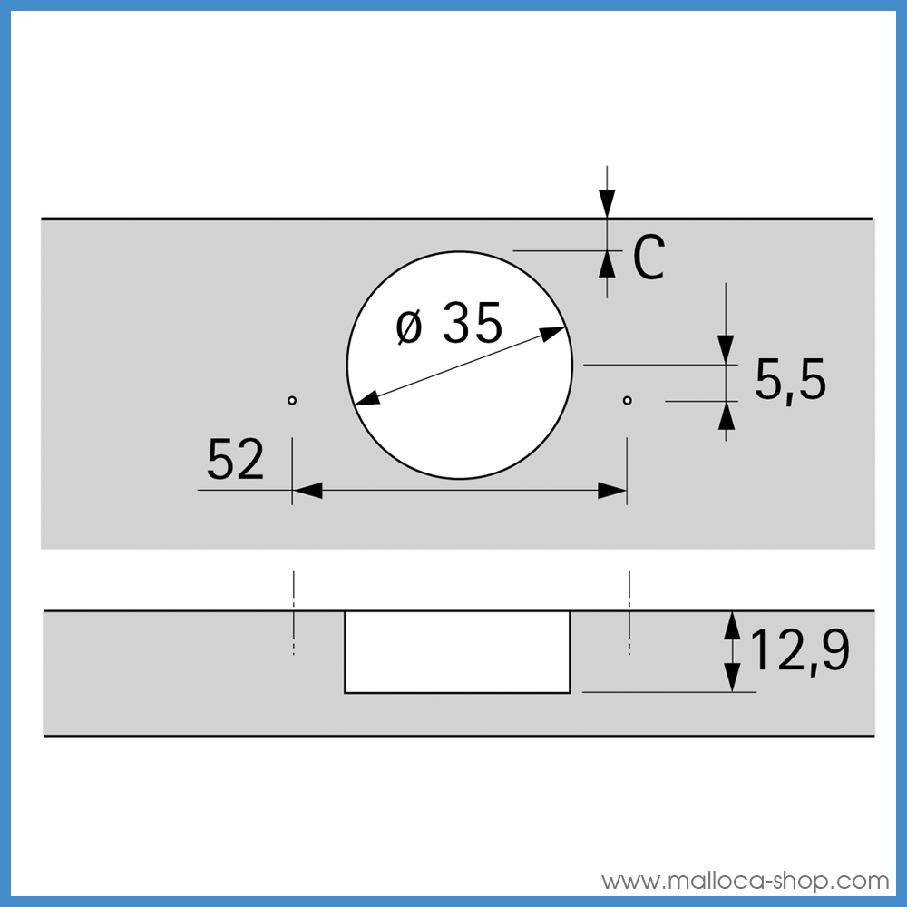 Bản Lề Tủ Lọt Lòng Sensys 8631i Hettich 9091756