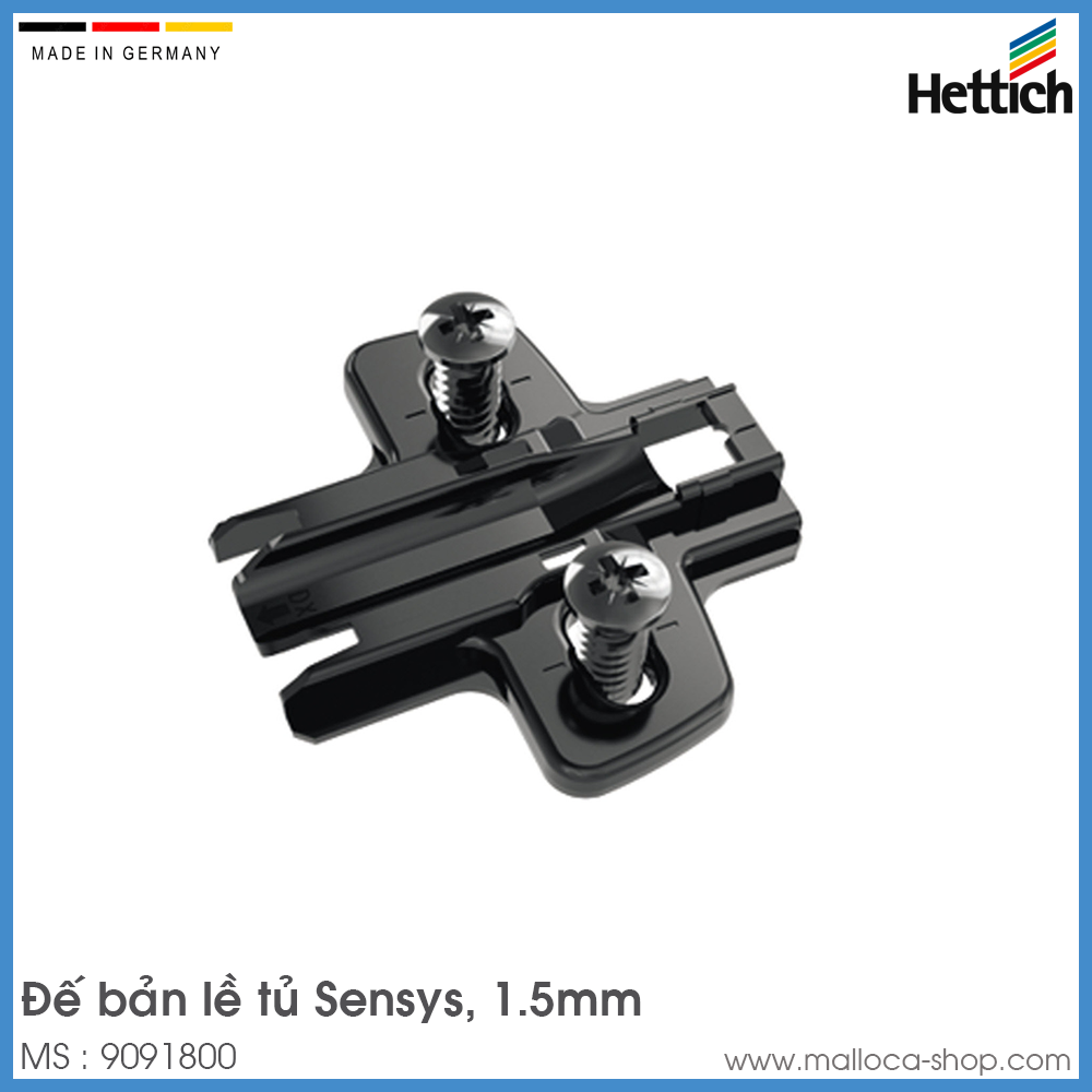 Đế Bản Lề Tủ Sensys Hettich 9091800