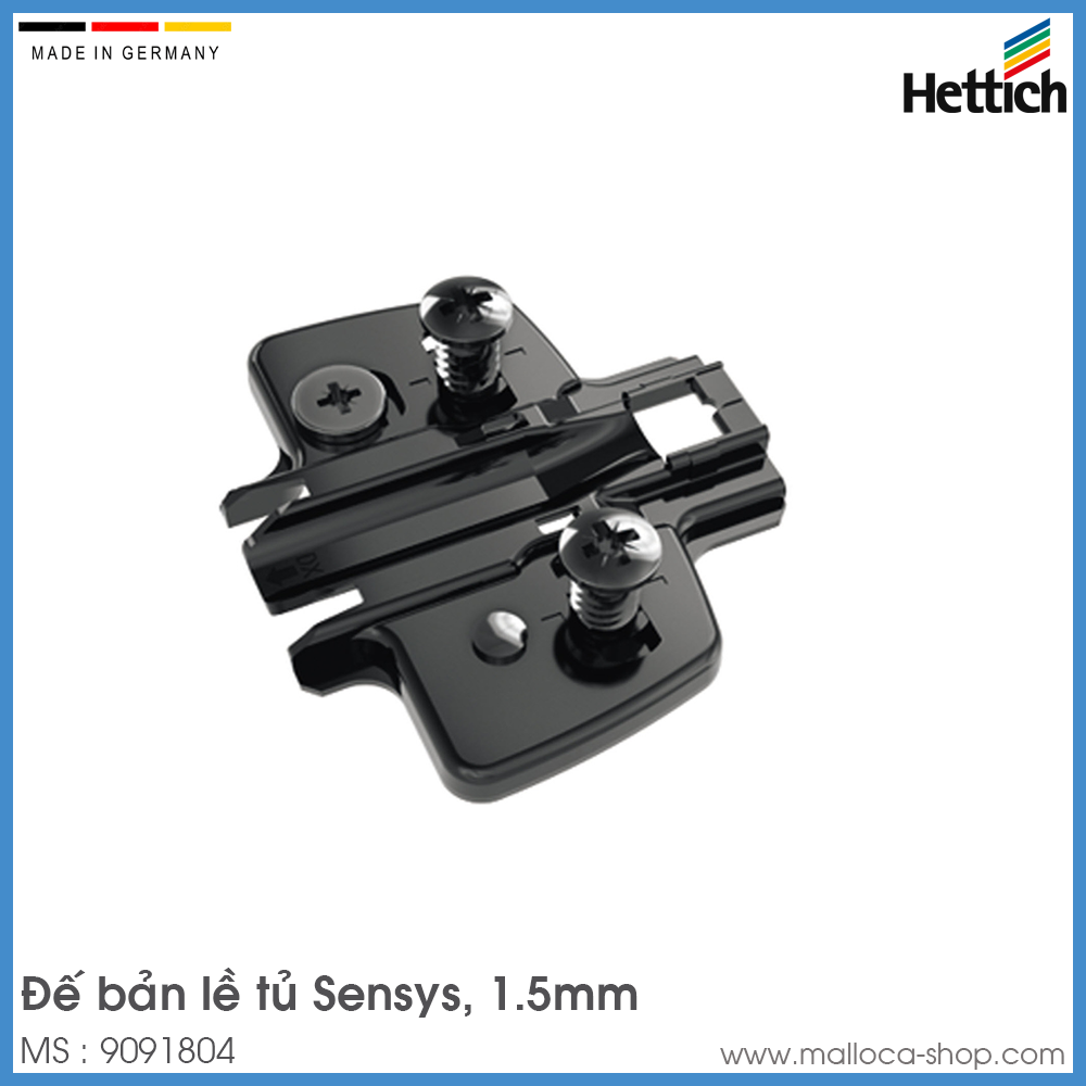 Đế Bản Lề Tủ Sensys Hettich 9091804