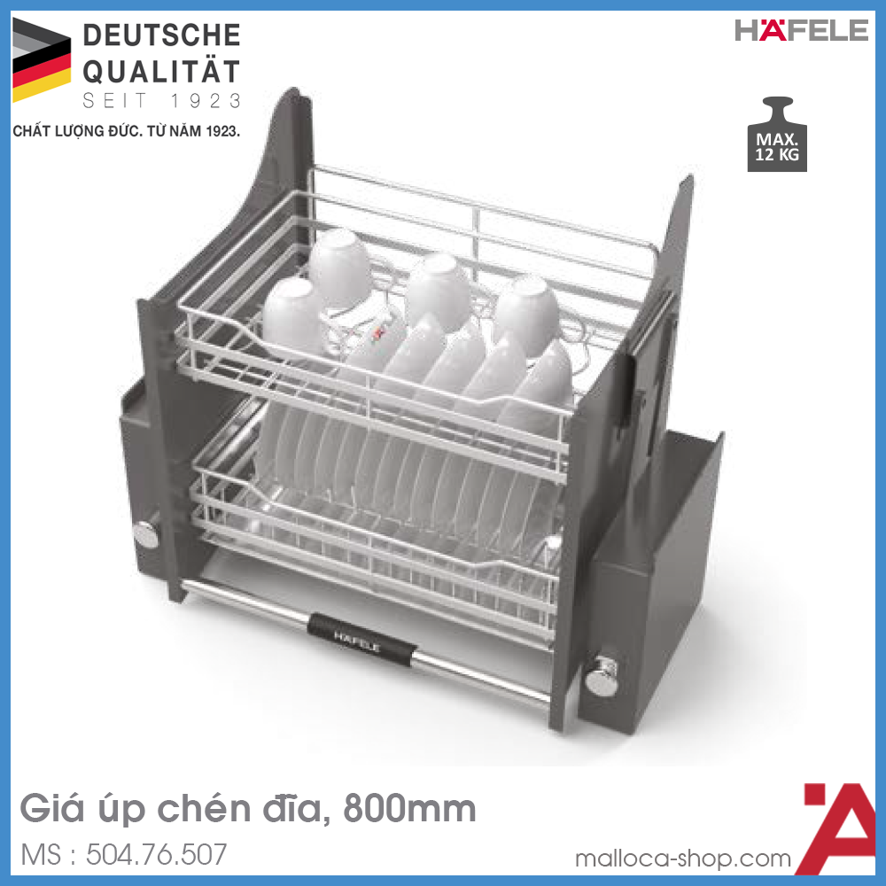 Giá Bát Đĩa Nâng Hạ Oria 800mm Hafele 504.76.507