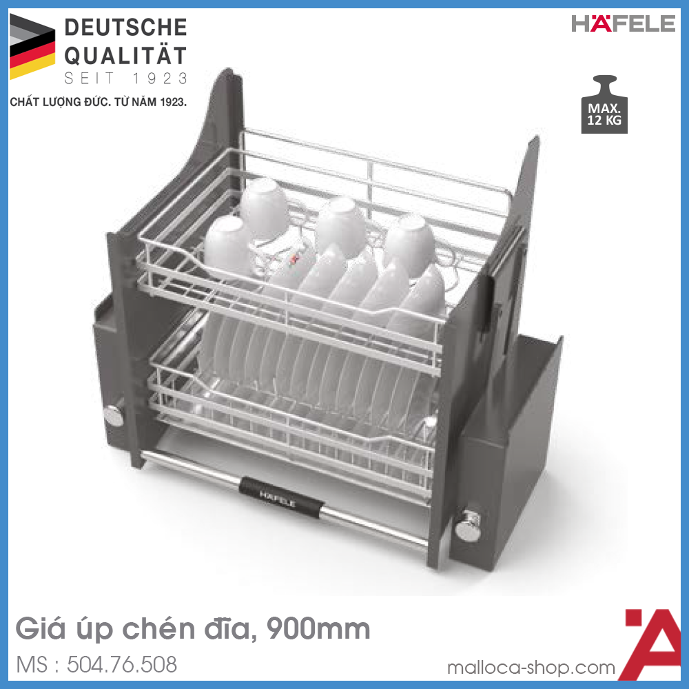 Giá Bát Đĩa Nâng Hạ Oria 900mm Hafele 504.76.508
