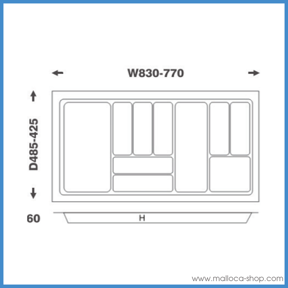 Bộ Khay Chia Tủ Bếp 900mm Imundex 7 806 932