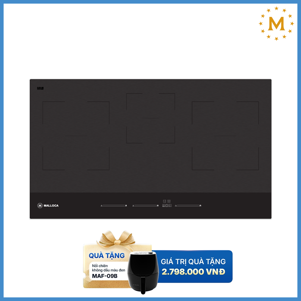 Bếp Từ Âm 3 Vùng Nấu Malloca Skylux MH-803