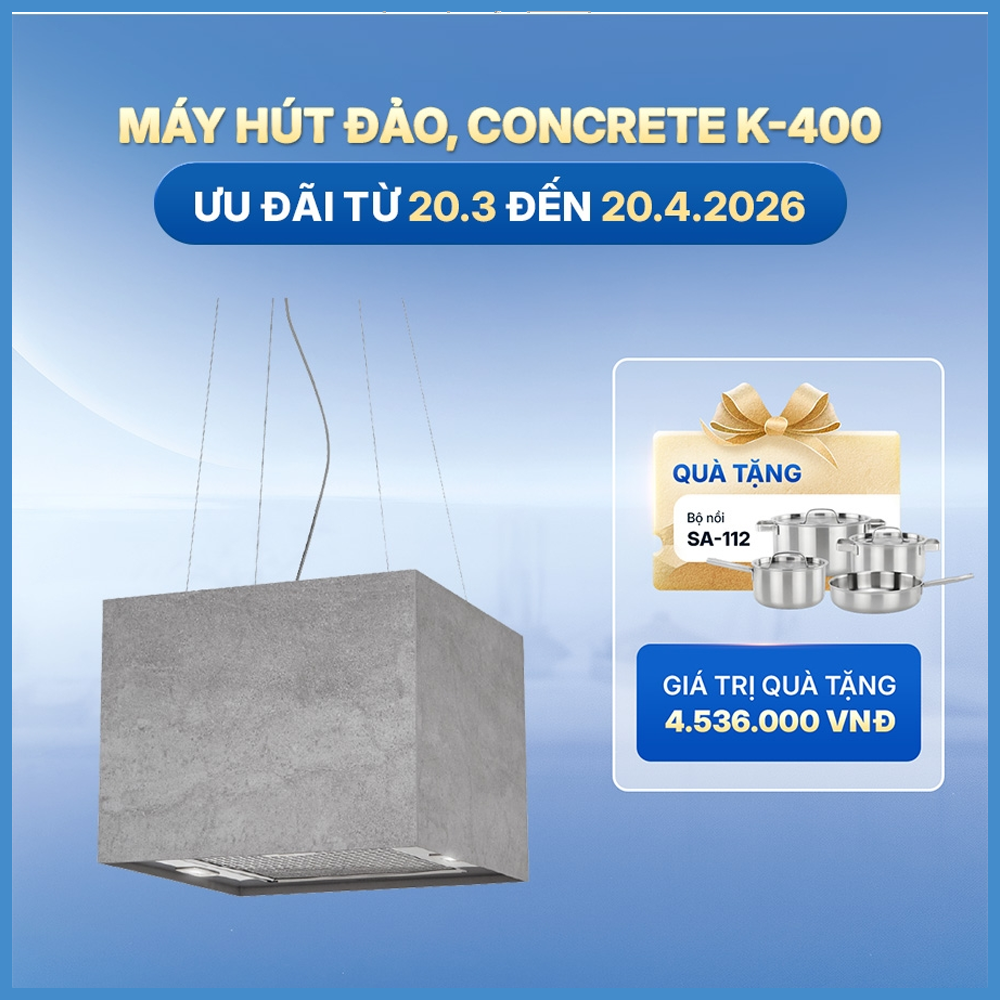 Máy Hút Mùi Malloca CONCRETE K-400