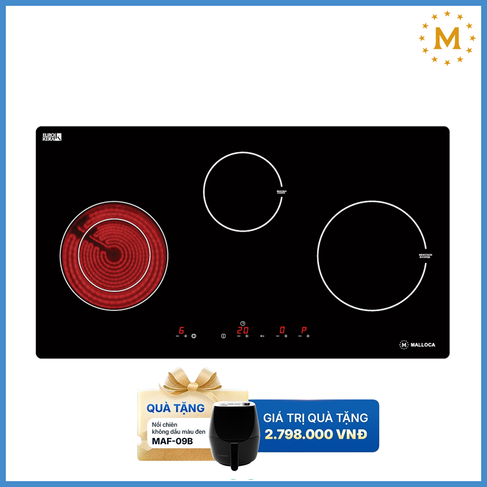 Bếp Từ Kết Hợp Hồng Ngoại Malloca MH03IRB