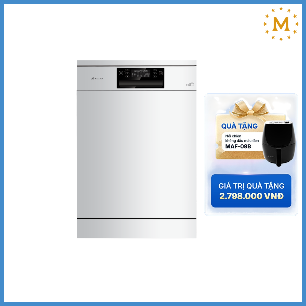 Máy Rửa Chén Bát Malloca WQP12-J7223AE5