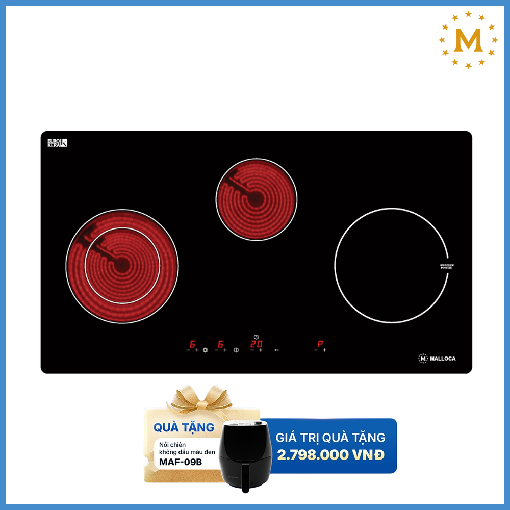 Bếp Từ Kết Hợp Hồng Ngoại Malloca MH03IRA