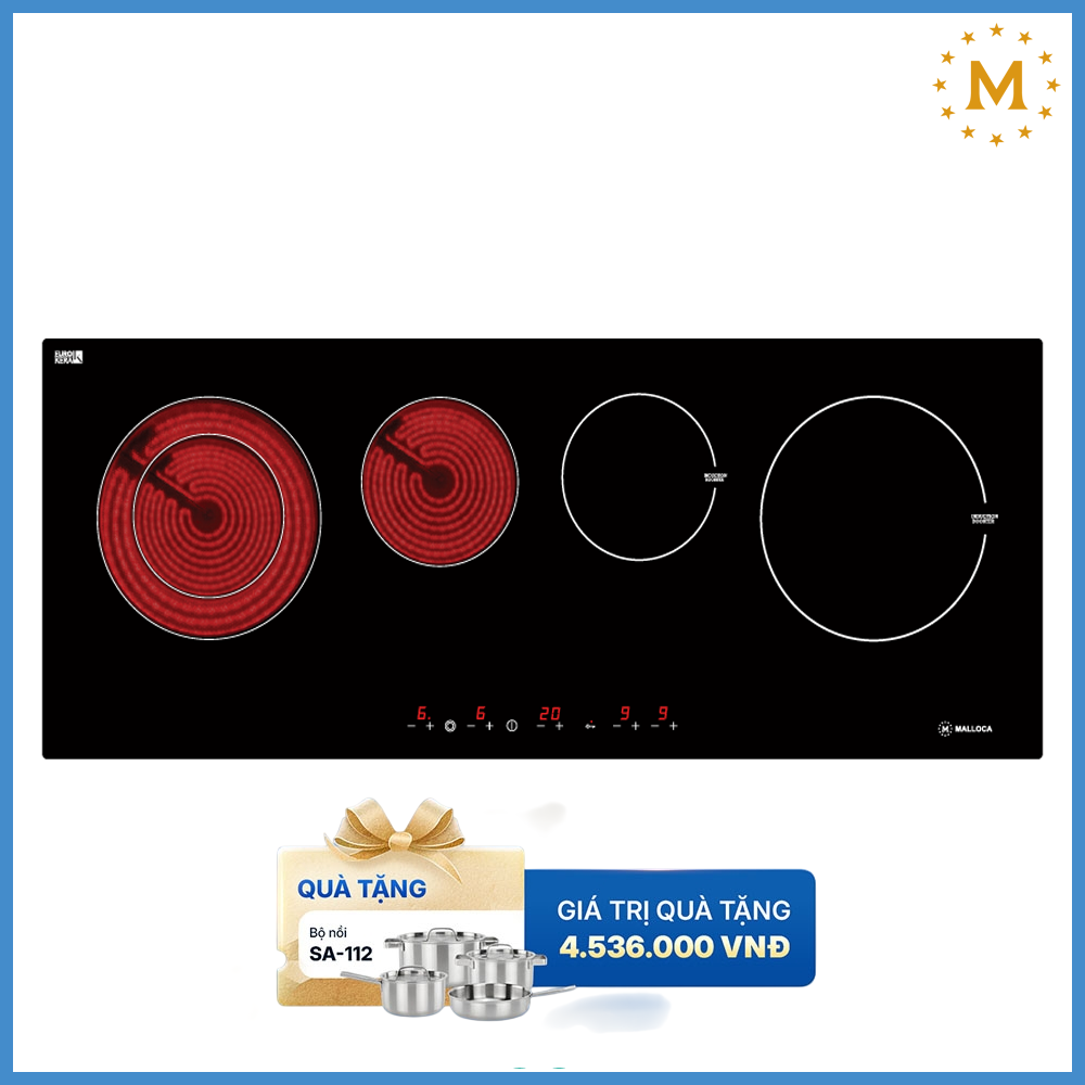 Bếp Từ Kết Hợp Hồng Ngoại Malloca MH04IR
