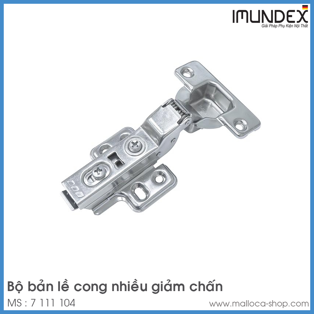 Bộ Bản Lề Lọt Lòng Giảm Chấn 105° Imundex 7 111 104