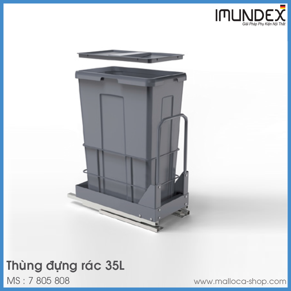 Thùng Đựng Rác 35L Imundex 7 805 808