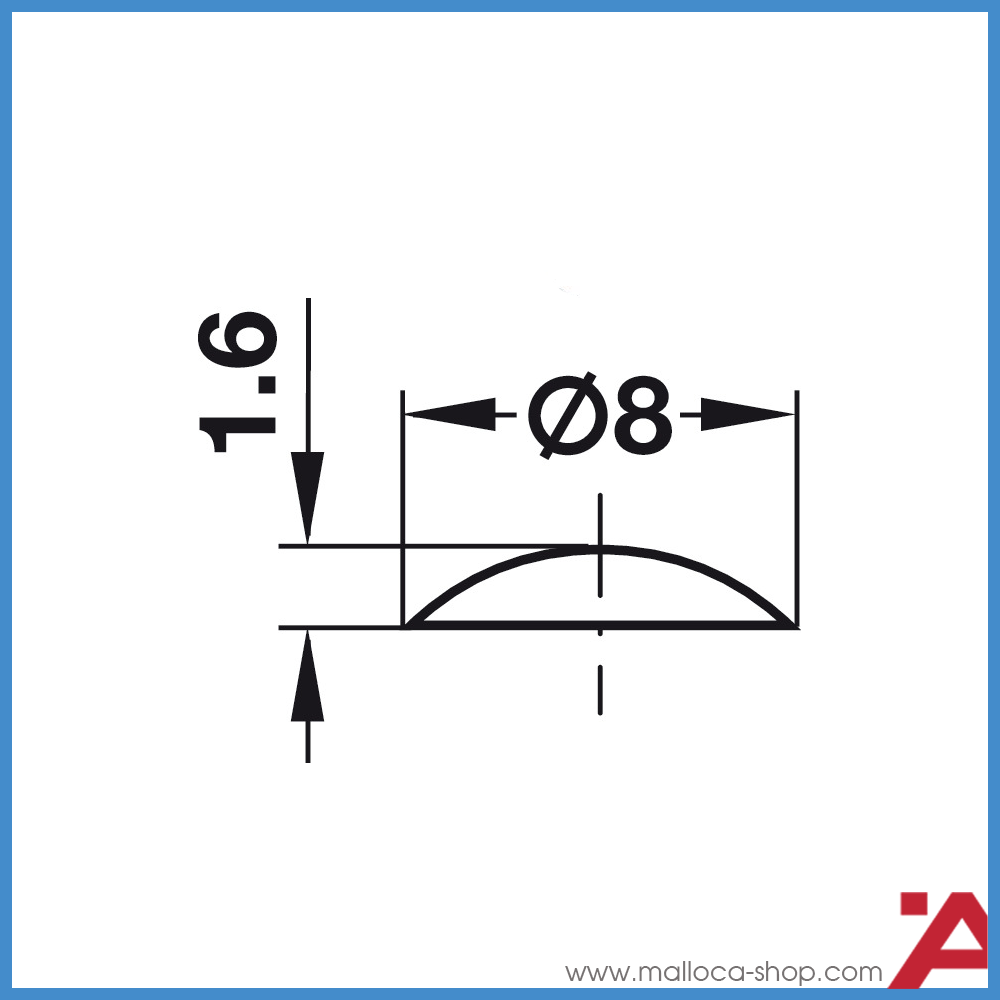 Chặn Cửa Giảm Ồn Dán Keo Hafele 356.21.420