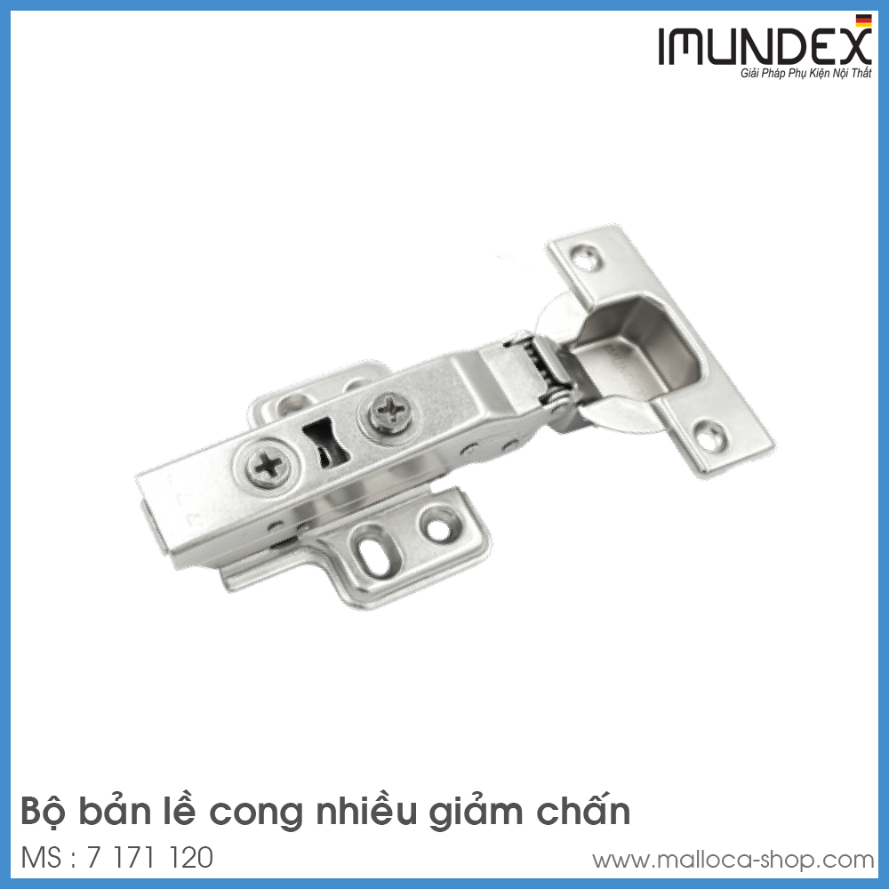 Bộ Bản Lề Lọt Lòng Giảm Chấn 100° Imundex 7 171 120