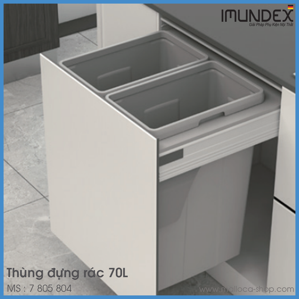 Thùng Đựng Rác 70L Imundex 7 805 804