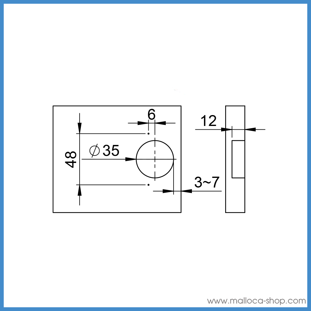 Bản Lề Lọt Lòng Giảm Chấn 105° Imundex 7 171 103