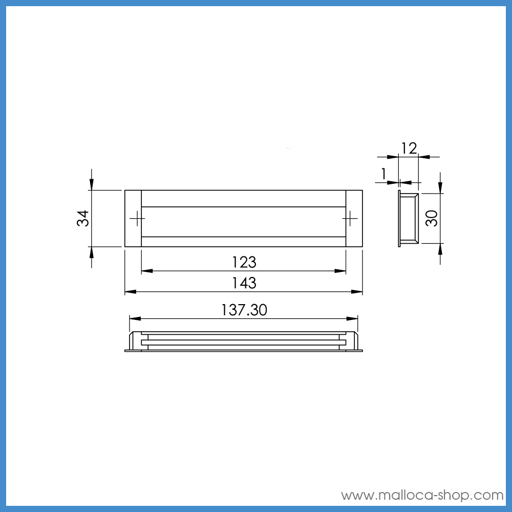 Tay Nắm Tủ Âm Imundex 7 752 006