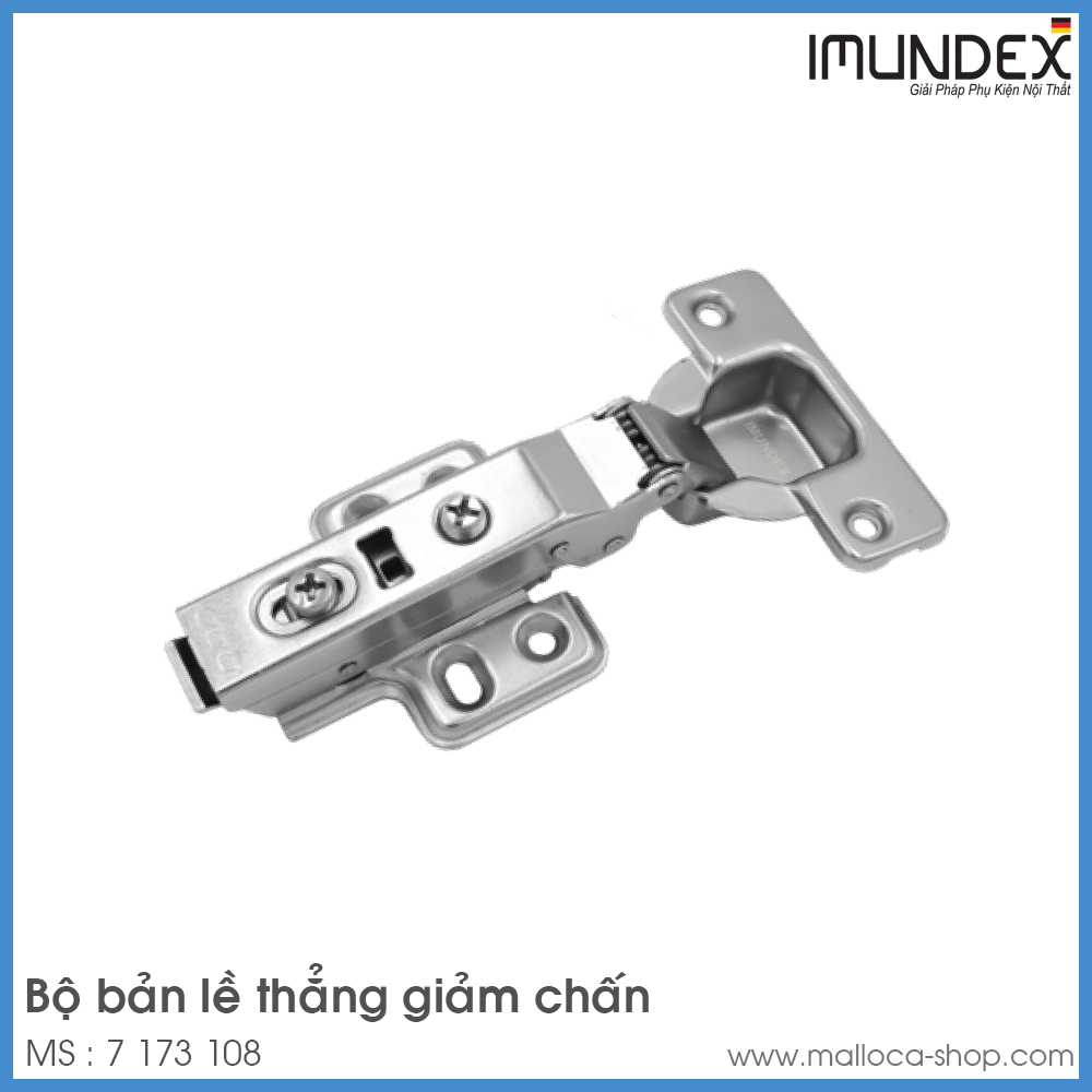 Bộ Bản Lề Trùm Ngoài Giảm Chấn 105° Imundex 7 173 108