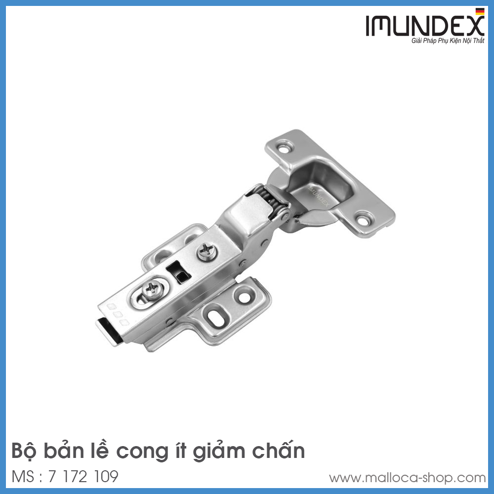 Bộ Bản Lề Trùm Nửa Giảm Chấn 105° Imundex 7 172 109