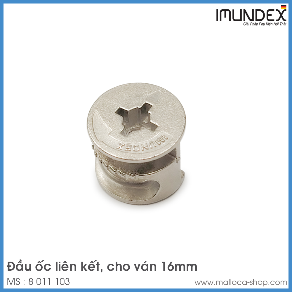 Đầu Ốc Liên Kết Ván 16mm Imundex 8 011 103