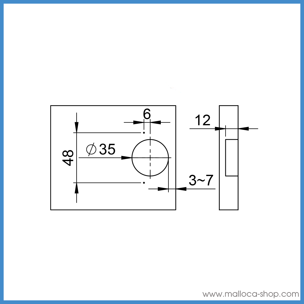 Bản Lề Lọt Lòng Không Giảm Chấn Imundex 7 171 013