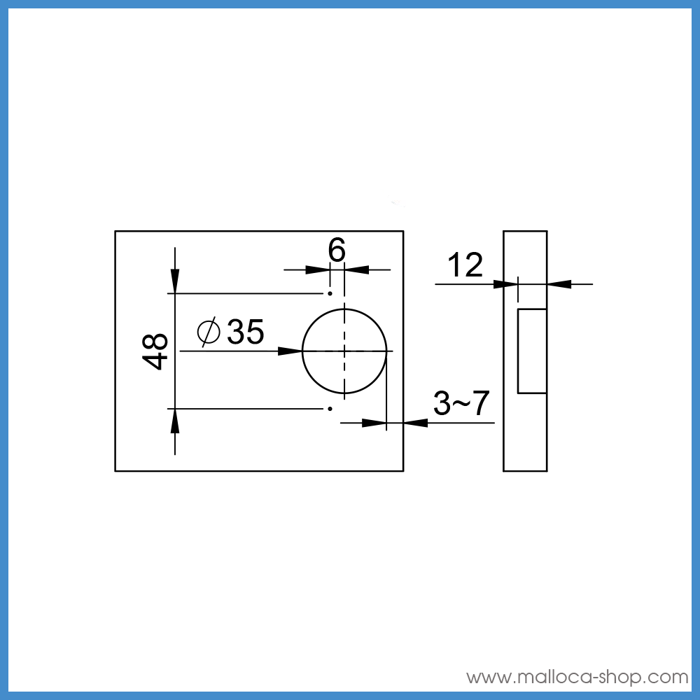 Bản Lề Trùm Ngoài 165º Imundex 7 173 165