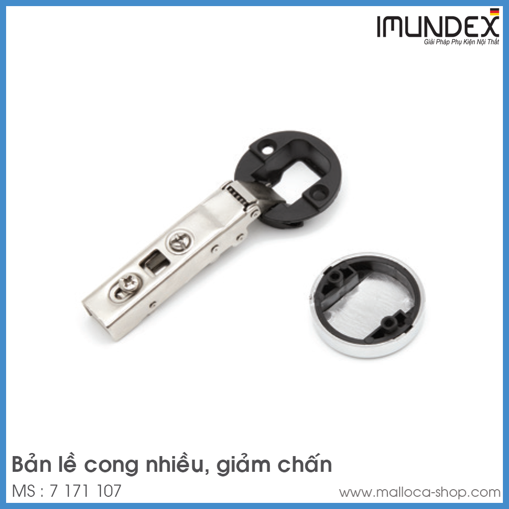 Bản Lề Kính Lọt Lòng Giảm Chấn 105º Imundex 7 171 107