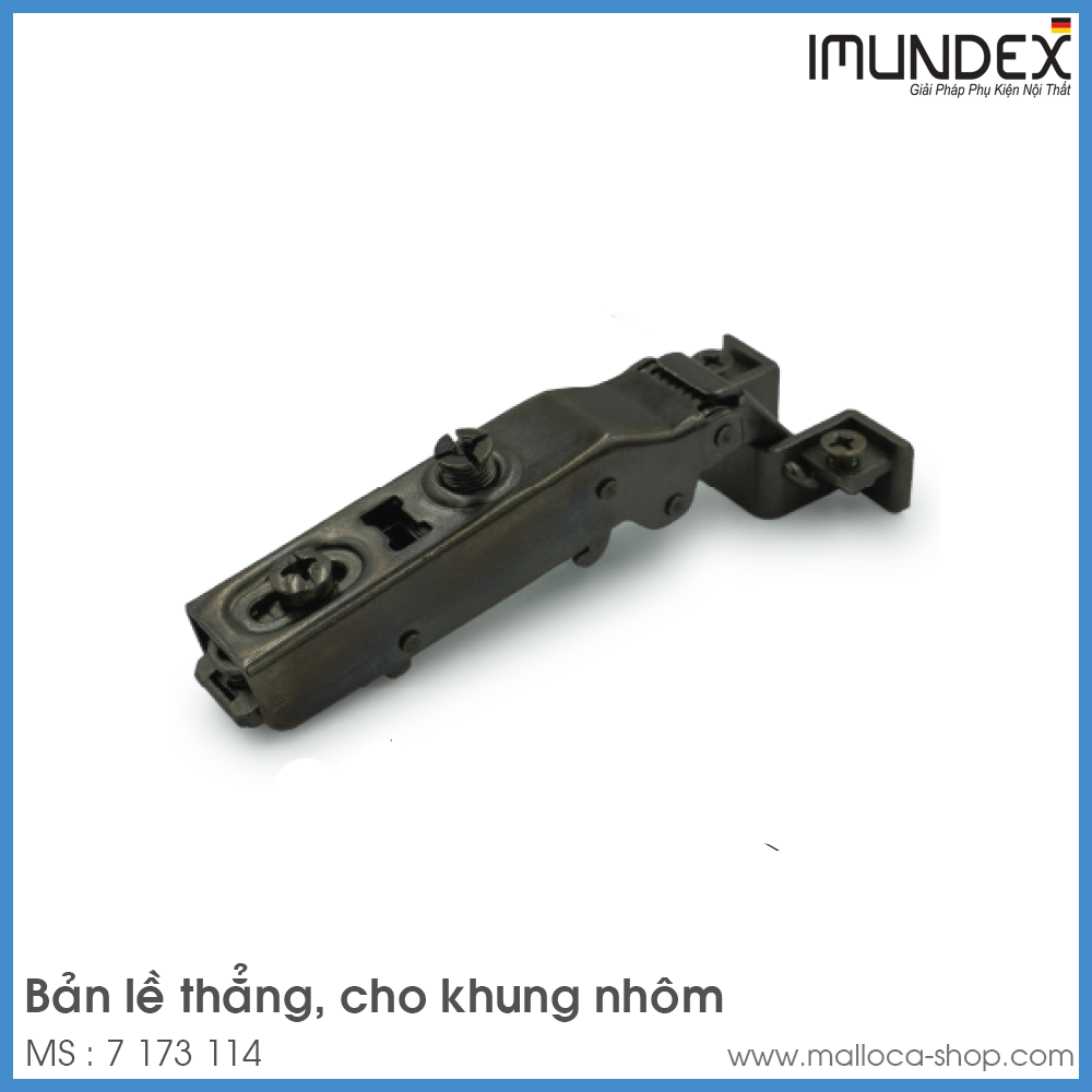 Bản Lề Khung Nhôm Trùm Ngoài 100º Imundex 7 173 114