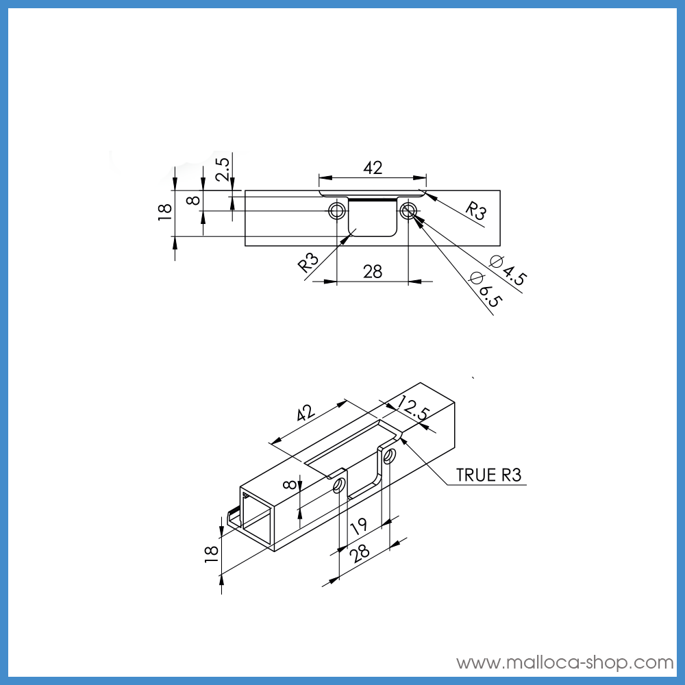 Bản Lề Khung Nhôm Trùm Ngoài 100º Imundex 7 173 114